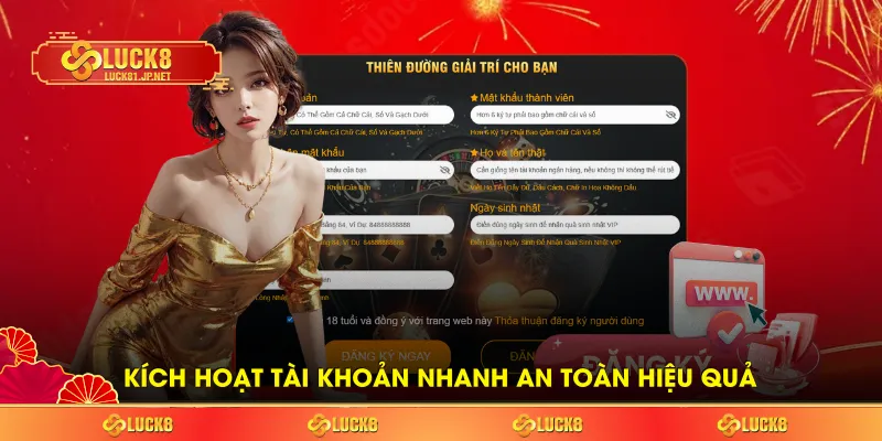 Kích hoạt tài khoản nhanh an toàn hiệu quả Kích hoạt tài khoản nhanh an toàn hiệu quả